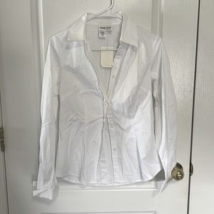 NWT - Coldwater Creek women’s button-down dress blouse size extra small.